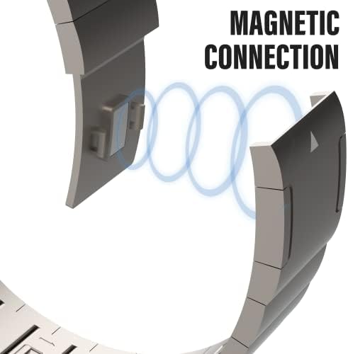 אייקוניט טיטניום Apple Watch להקת מטאל אולטרה | אבזם מגנטי | התאמת צבע אולטרה, רצועת שעון מתכת עם סגירה מגנטית